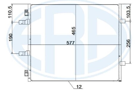 Радіатор кондиціонера ERA 667257