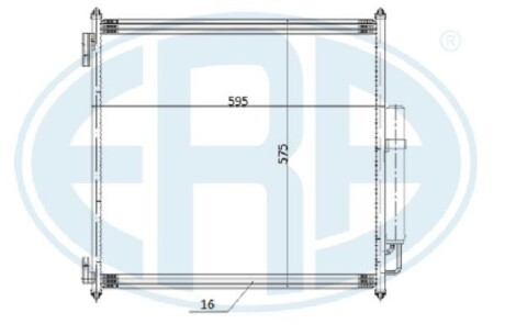 Радиатор кондиционера ERA 667262