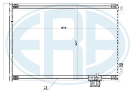 Радіатор кондиціонера ERA 667263