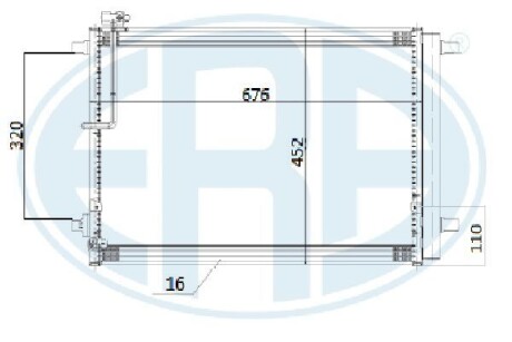 Радиатор кондиционера ERA 667266 (фото 1)