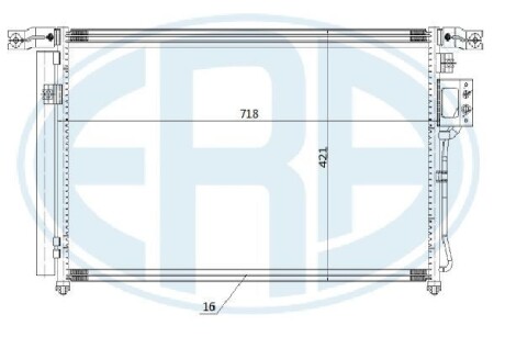 Радіатор кондиціонера ERA 667267