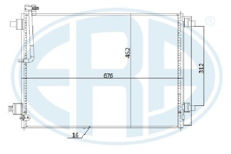 Радиатор кондиционера ERA 667272