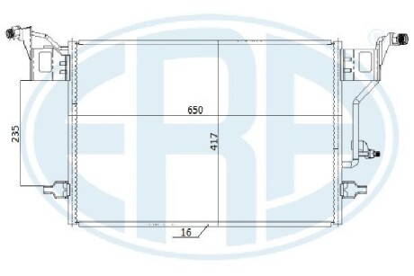 Радиатор кондиционера ERA 667274