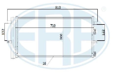 Радіатор кондиціонера ERA 667282