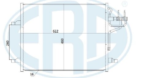 Радіатор кондиціонера ERA 667283