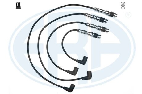 Проводи запалювання VW Caddy III 2.0 EcoFuel 06-15 (к-кт) ERA 883040 (фото 1)