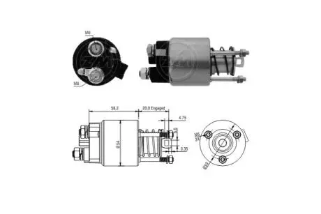 Тягове реле, стартер ERA ZM1397