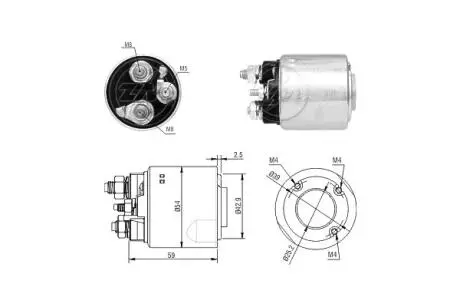 Тягове реле, стартер ERA ZM2498
