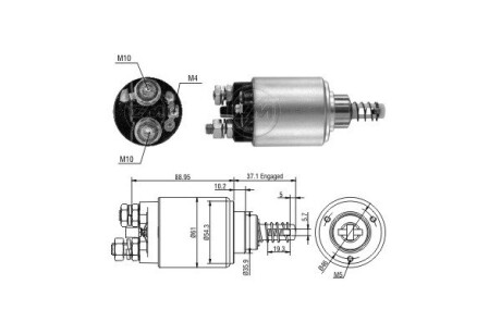 Тягове реле, стартер ERA ZM2639