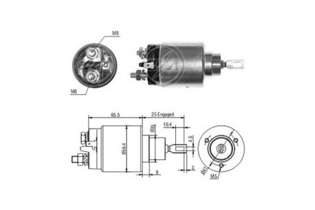 Тягове реле, стартер ERA ZM2777