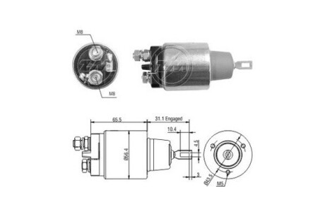 Тягове реле, стартер ERA ZM3773