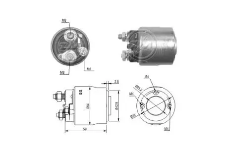 Тягове реле, стартер ERA ZM498