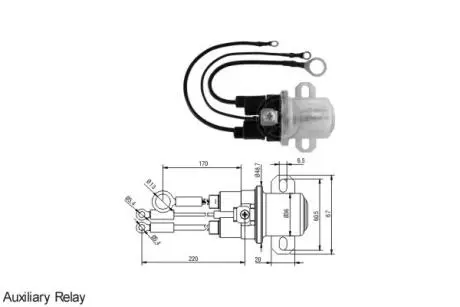 Тяговое реле, стартер ERA ZM5408