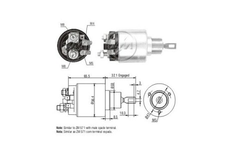 Тягове реле, стартер ERA ZM580