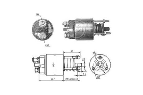 Тягове реле, стартер ERA ZM7395