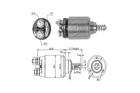 Тяговое реле, стартер ERA ZM743
