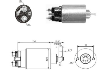 Тягове реле, стартер ERA ZM769