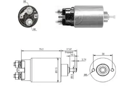 Тягове реле, стартер ERA ZM769