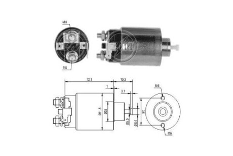 Тягове реле, стартер ERA ZM790