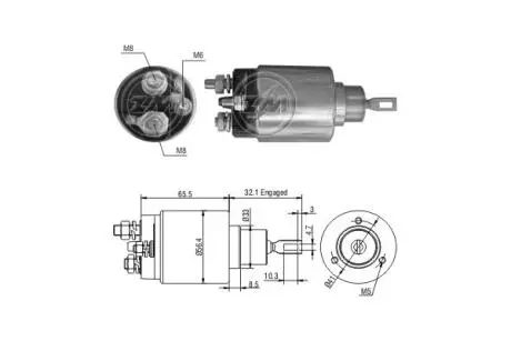 Тягове реле, стартер ERA ZM977