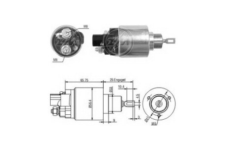 Тягове реле, стартер ERA ZM978