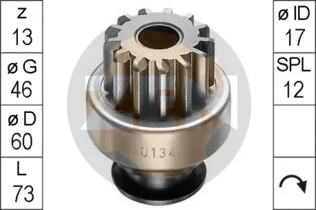 Бендикс стартера ERA ZN0134