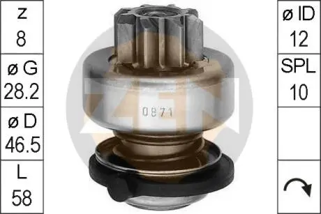 Бендікс стартера ERA ZN0871