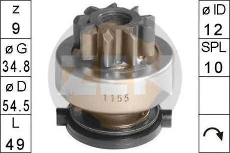 Бендікс стартера ERA ZN1155