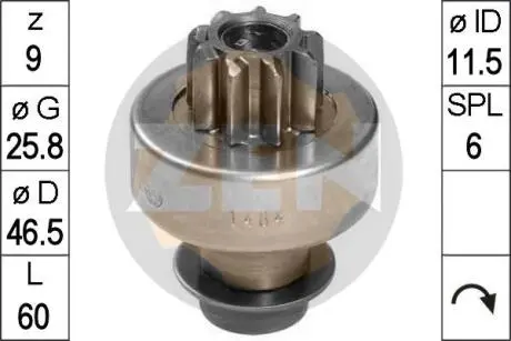Бендикс стартера ERA ZN1484