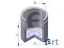 Поршень гальмівного супорту TOYOTA Corolla 91-97; HYUNDAI Santa Fe CM 06-12, Santa Fe DM 12-18, Grand Santa Fe 12-18; KIA Sorento XM 09-15; NISSAN Terrano R20 93-06 150287-C