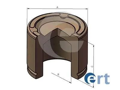 Ремкомплект суппорта (переднього) Jeep Cherokee/Wrangler 06- (d=66mm) (+ поршень/направляюча)) (Trw) ERT 151549C