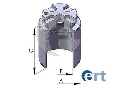 Ремкомплект суппорта (заднего) Mazda 3 13- (d=36mm)(Ate) (+поршень/направляющая) ERT 151577C (фото 1)