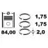 Кільця поршневі BMW 3 (E90)/5(E60/F10) 04-16 (84mm/STD) (1.75-1.75-2) N47 D20 ET ENGINETEAM R1013800 (фото 2)