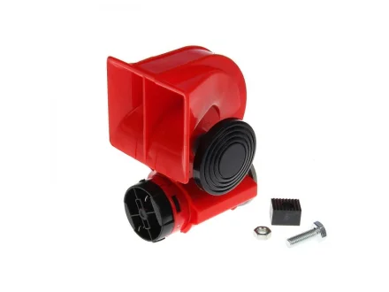 Сигнал пов. равлик Nautilus 12V із компр. 2 тона червоний EU F006-12 12V