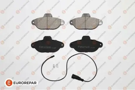 Колодки тормозные (передние) Fiat Punto 93-00/99-10 (+датчики)) EUROREPAR 1617252680