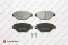 Тормозные колодки (передние) Renault Megane II 1.4 02- (Bosch) EUROREPAR 1617269980 (фото 1)