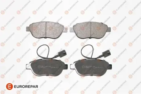 Колодки гальмівні (передні) Fiat Doblo/Qubo 10-/Punto/500C 08-/Opel Combo 12- (+датчик) EUROREPAR 1617283780