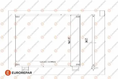 Радиатор кондиционера EUROREPAR 1618099880