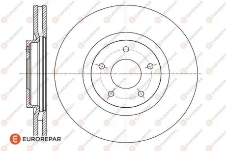 NISSAN диск гальмівний передн.Qashqai,Renault Koleos EUROREPAR 1622812980