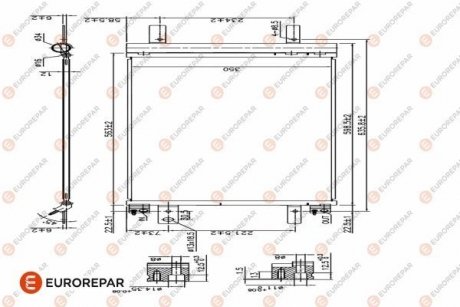 Конденсер кондиционера EUROREPAR 1626267380