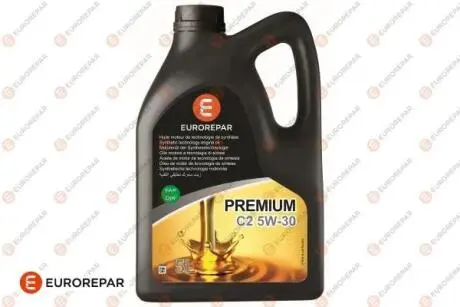 Олива моторна Premium C2 5w-30, 5л EUROREPAR 1635764580