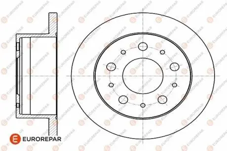 Диск тормозной задний Jumper3-Boxer3 DIAM 280 EP 16 PSA EUROREPAR 1642766780