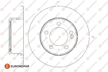 RENAULT гальмівний диск задн.(к-т) Master 10- EUROREPAR 1667855080