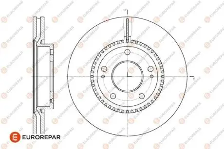 Диски тормозные (к-т 2 шт.)) EUROREPAR 1667860280