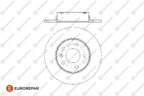 Диски тормозные (к-т 2 шт.)) EUROREPAR 1676009480