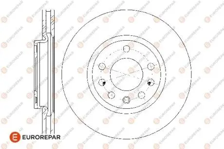 Диски тормозные (к-т 2 шт.)) EUROREPAR 1676009680