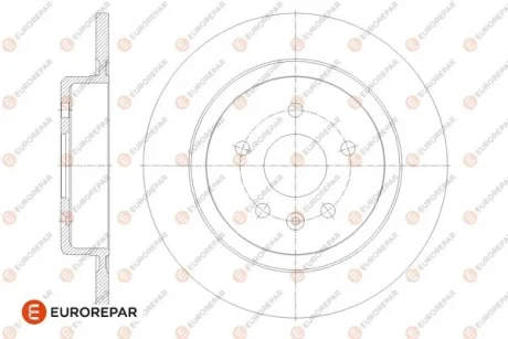 (заміна на 1687780380) OPEL диск гальм. зад. (к-т) Astra K EUROREPAR 1676010880