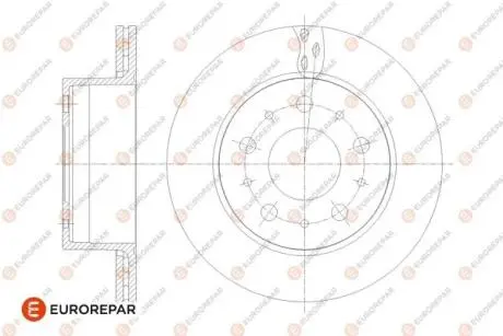Диск тормозной задний Jumper3-Boxer3 DIAM 300 EP 22 05,12,2013- EUROREPAR 1676014480