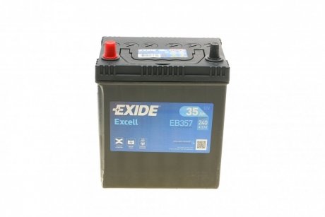 Аккумуляторная батарея 35Ah/240A (187x127x220/+L/B00) Excell Азия EXIDE EB357 (фото 1)