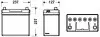 Аккумуляторная батарея 45Ah/330A (237x127x227/+R/B00) Excell Азия EXIDE EB454 (фото 4)